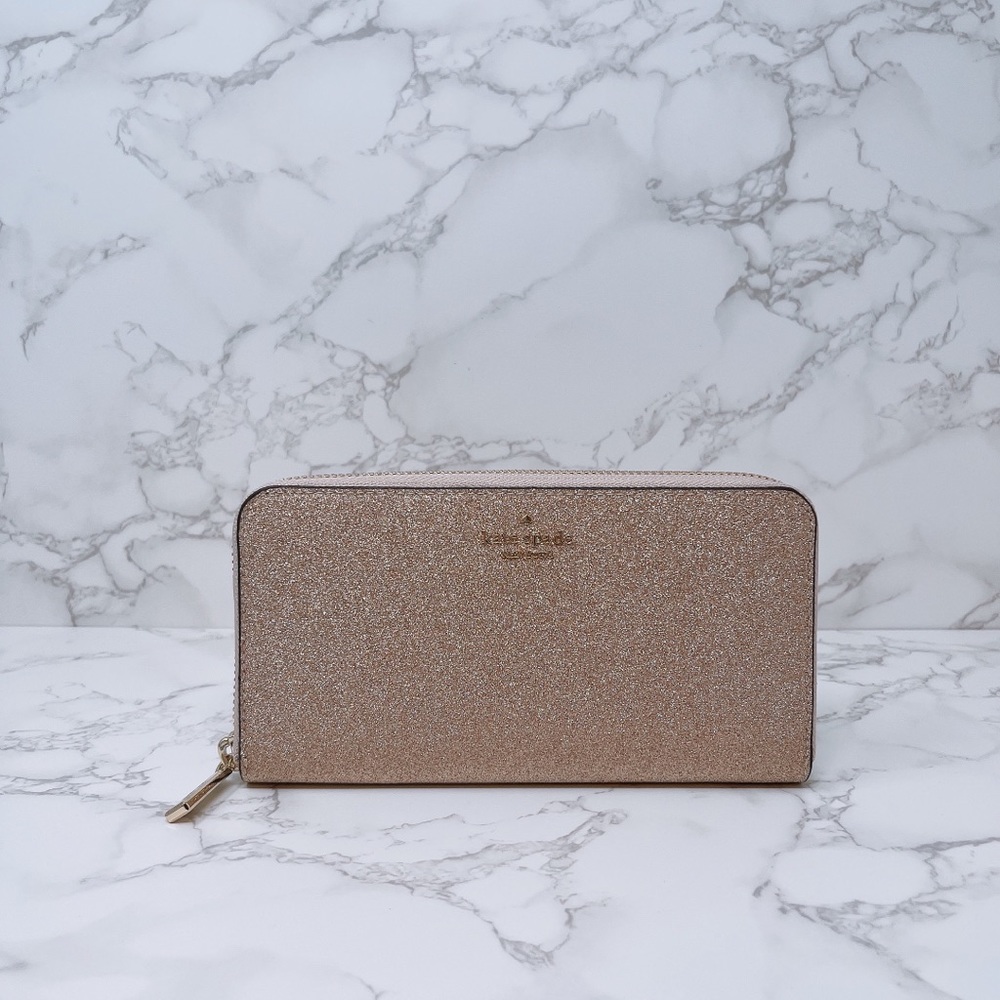 Kate Spade Glitter Fabric Wallet - Picture 2 of 11
